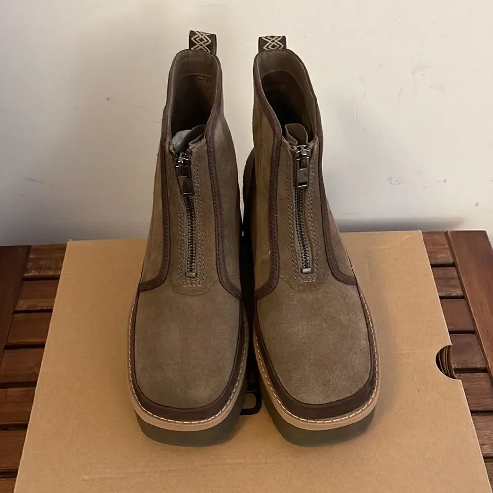 UGG Cityfunc Zip Boots Hickory USA Women Size 9.5/UK 7.5/EU 40.5